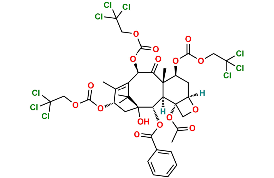 Picture of 7,10,13-Tri-O-trichloroethoxycarbonyl-10-deacetyl Baccatin III