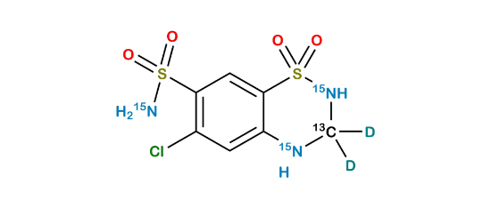 Picture of Hydrochlorothiazide 15N2,13CD2