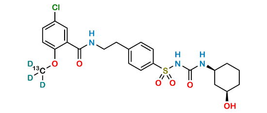 Picture of rac cis-3-Hydroxy Glyburide-13C,d3
