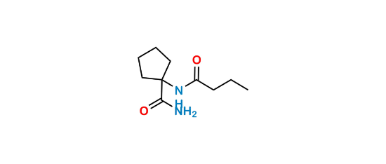 Picture of 1-[(1-Oxobutyl)amino]cyclopentanecarboxamide