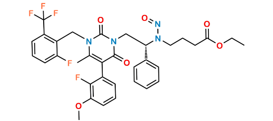 Picture of Elagolix Ethyl Ester Nitroso Impurity