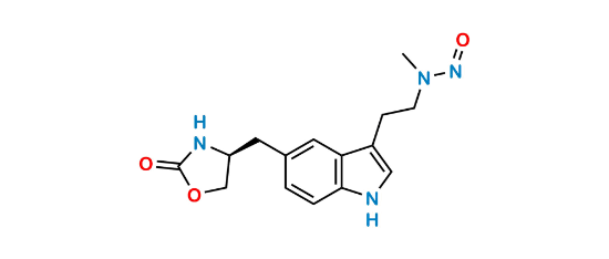 Picture of N-Nitroso Zolmitriptan EP Impurity G (possibility 1)