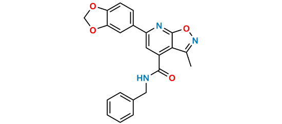 Picture of 6-(benzo[d][1,3]dioxol-5-yl)-N-benzyl-3-methylisoxazolo[5,4-b]pyridine-4-carboxamide