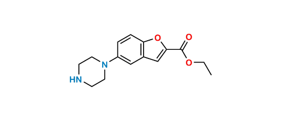 Picture of 5-(1-Piperazinyl)-2-benzofurancarboxylic Acid Ethyl Ester