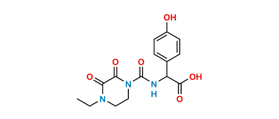 Picture of 2-(4-Ethyl-2,3-dioxopiperazine-1-carboxamido)-2-(4-hydroxyphenyl)acetic Acid