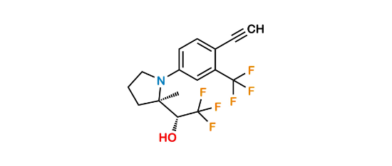 Picture of 4-[(2R)-2-[(1R)-2,2,2-Trifluoro-1-hydroxyethyl]-1-pyrrolidinyl]-2-(trifluoromethyl)-benzonitrile