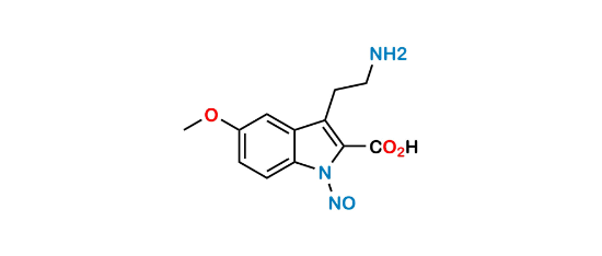 Picture of 3-(2-aminoethyl)-5-methoxy-1-nitroso-1H-indole-2-carboxylic acid