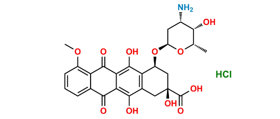 Picture of 9-Carboxy Doxorubicin Impurity 