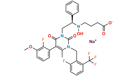 Picture of Elagolix N-oxide impurity