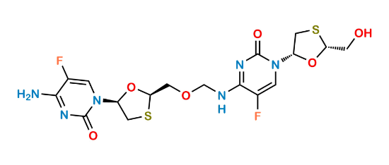 Picture of Asymmetric Methylene Conjugated Emtricitabine Dimer 