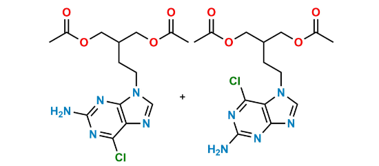 Picture of 6- Chloro Famcyclovir as mixture of Isomer