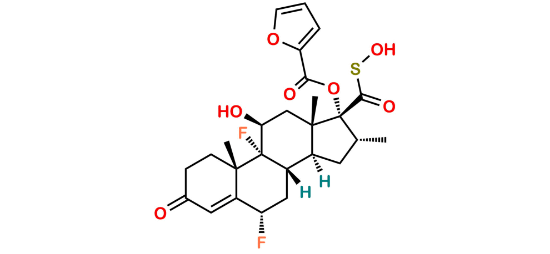 Picture of Fluticasone Furoate 1,2 dihydro Sulfenic Acid Impurity