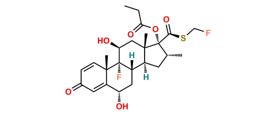 Picture of Desfluoro 6-alpha Hydroxy Fluticasone