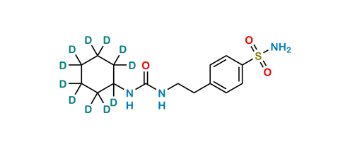 Picture of 1-Cyclohexyl-3-(p-sulfamoylphenethyl)urea-d11