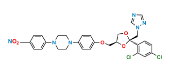 Picture of Itraconazole Nitrophenyl Impurity