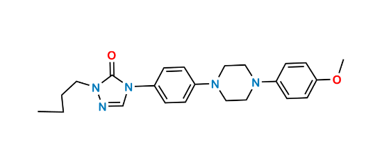 Picture of Itraconazole Methoxy Butyltriazolone Impurity