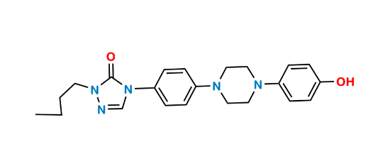 Picture of Itraconazole Hydroxy Butyltriazolone Impurity 