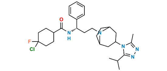 Picture of Maraviroc 4-Desfluoro 4-Chloro Impurity