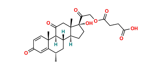 Picture of 11-oxo-methylprednisolone hemisuccinate