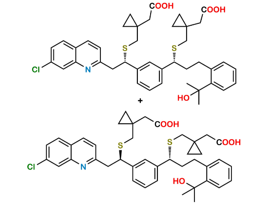 Picture of  Montelukast EP Impurity D+E (Michael Adduct 1+2)