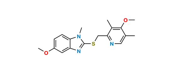 Picture of Omeprazole Sulfide N1-Methyl 5-Methoxy Analog