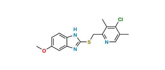 Picture of 4-Desmethoxy-4-chloro Omeprazole Sulfide