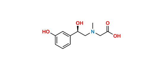 Picture of N-[(2R)-2-Hydroxy-2-(3-hydroxyphenyl)ethyl]-N-methyl-glycine