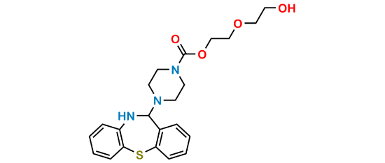 Picture of 2-(2-Hydroxyethoxy)ethyl 2-[2-(4-Dibenzo[b,f] [1,4]thiazepine-11-piperazineyl)] -1-carboxylate
