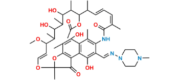 Picture of 25-Desacetyl-21-acetyl rifampicin