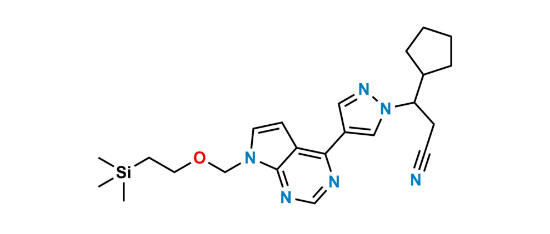 Picture of Ruxolitinib Acrylo pyrimidine Impurity Picture of Ruxolitinib Acrylo pyrimidine Impurity
