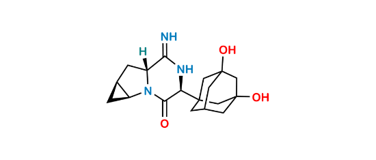 Picture of (1aS,4S,6aR,7aS)-6-Amino-4-(3,5-dihydroxytricyclo[3.3.1.13,7]dec-1-yl)-1,1a,4,6a,7,7a-hexahydro-3H-cyclopropa[4,5]pyrrolo[1,2-a]pyrazin-3-one