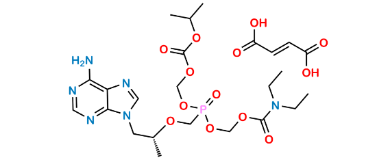 Picture of Diethylaminocarboxymethyl POC Tenofovir Fumarate Picture of Diethylaminocarboxymethyl POC Tenofovir Fumarate