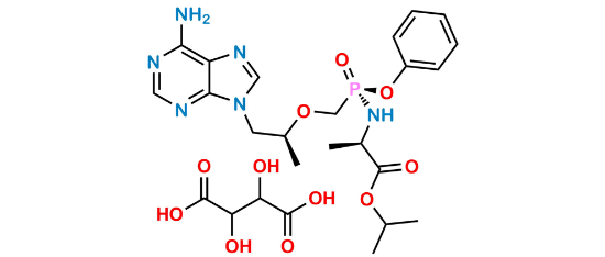 Picture of Tenofovir Alafenamide Enantiomer  (SRR) Picture of Tenofovir Alafenamide Enantiomer  (SRR)
