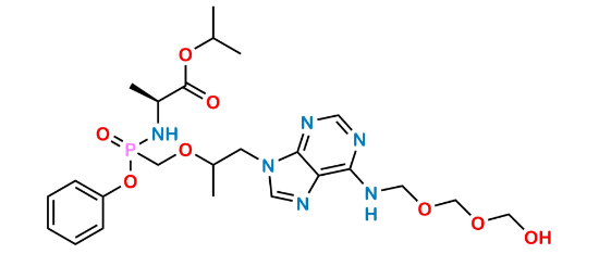 Picture of Tenofovir Alfenamide N-hydroxy methyl methoxy impurity Picture of Tenofovir Alfenamide N-hydroxy methyl methoxy impurity
