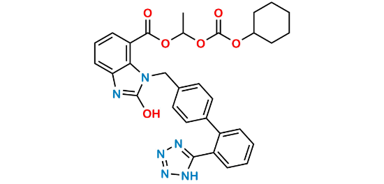 Picture of Hydroxy Candesartan Cilexetil Impurity  Picture of Hydroxy Candesartan Cilexetil Impurity