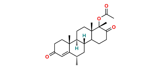 Picture of (17a-alfa)-Hydroxy-6alfa,17a-dimethyl-D-homoandrost-4-ene-3,17-dione 17-Acetate