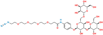 Picture of Azido-PEG4-carbonylaminophenyl 3,6-di-O-(α-D-mannopyranosyl)-α-D-mannopyranoside