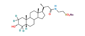 Picture of 24-Nor Taurolithocholic Acid-D4 Sodium