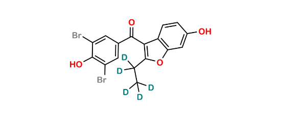 Picture of 6-Hydroxy Benzbromarone-D5 (major)