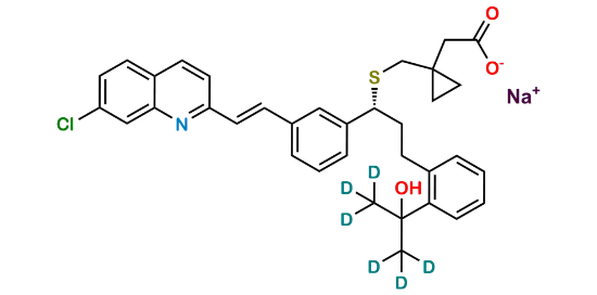 Picture of Montelukast-D6 Sodium Salt Picture of Montelukast-D6 Sodium Salt