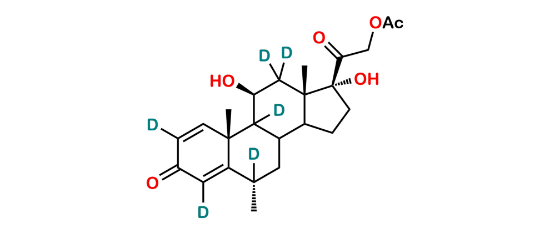Picture of 6α-Methylprednisolone-21-Acetate-D6