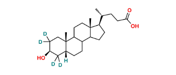 Picture of 3β-Lithocholic Acid-D4