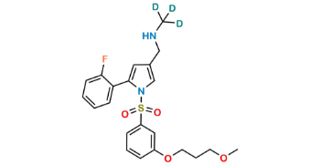 Picture of N-((5-(2-fluorophenyl)-1-((3-(3-methoxypropoxy)phenyl)sulfonyl)-1H-pyrrol-3-yl)methyl)methan-d3-amine