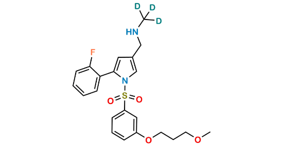 Picture of N-((5-(2-fluorophenyl)-1-((3-(3-methoxypropoxy)phenyl)sulfonyl)-1H-pyrrol-3-yl)methyl)methan-d3-amine