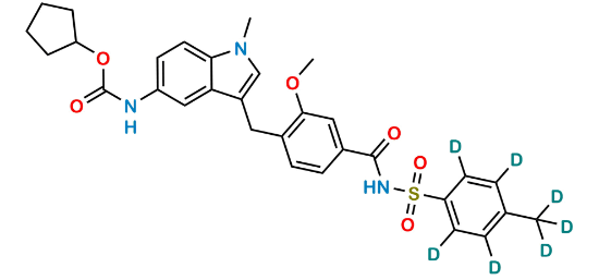 Picture of Zafirlukast p-Tolyl Isomer-d7
