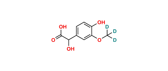 Picture of 4-Hydroxy-3-methoxymandelic Acid-D3