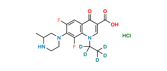 Picture of Lomefloxacin-D5 hydrochloride  Picture of Lomefloxacin-D5 hydrochloride