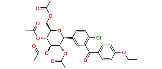 Picture of 5-Methoxy Dapagliflozin Tetraacetate
