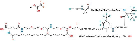Picture of Semaglutide-d15 Tetratrifluoroacetate Picture of Semaglutide-d15 Tetratrifluoroacetate