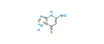 Picture of 2-Amino-6-mercaptopurine-13C2,15N